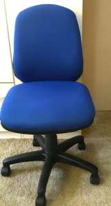 Blue computer chair