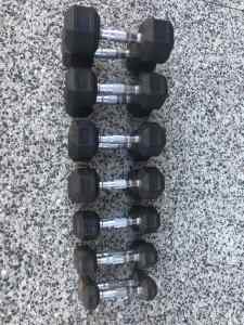 Dumbbells hex weights gym equipment fitness