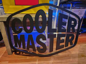 Cooler Master Sign (Large 62cm x 80cm) Made from Metal and Perspex