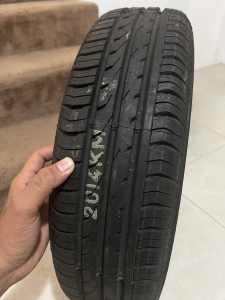Brand new tyre with new rim