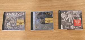 Three Bon Jovi cds, Slippery when wet, New Jersey & Keep the faith