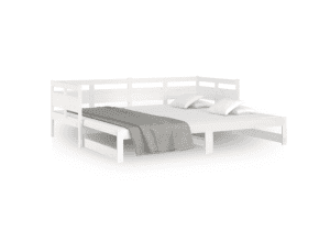 vidaXL Pull-out Day Bed Solid Wood Pine (SKU:820323) Free Delivery