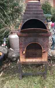 Cast iron pizza oven chiminea