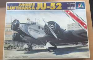 ITALERI JU-52 Junkers Lufthansa 1/72 Model Kit No 150 
