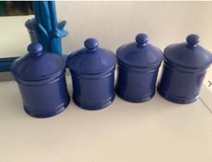 HORNSEA POTTERY CANISTERS 4 