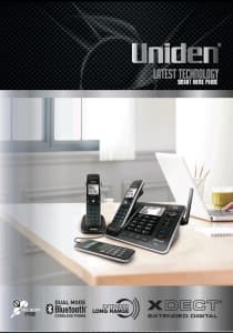 Uniden XDECT 8315 Digital Cordless Phone Bluetooth USB Charging