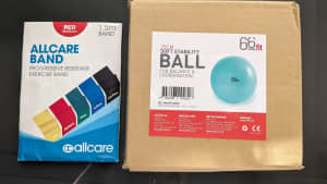 Stability Ball & 2x Allcare Bands