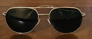 Prada Aviator-Styled Sunglasses with Gold Frame - NEW