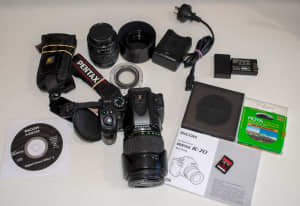 Pentax K-70 with lenses