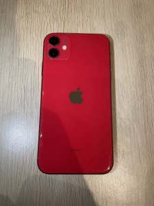 IPHONE 11 RED, ALL ORIGINAL PHONE, NO ISSUES