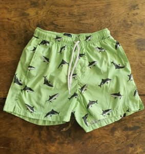 Kenji shark print beach shorts 