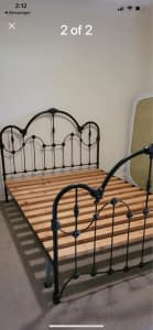 Queen Size Black Bed Frame Excellent Condition