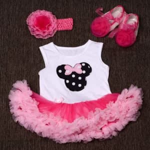 $20 per set - Baby Girl Dress Set - Minnie Mouse, Zebra or Damask