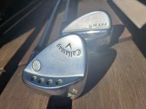 Callaway 54 & Cleveland 56 degree wedges in VGC.