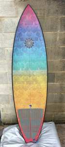 Gary McNeill 68 entity, with fins inc surfboard