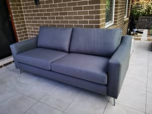 BRAND NEW 3 seater navy fabric sofa