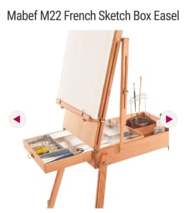Mabef M22 French Sketch Box Easel. Beechwood/adjustable canvas holder