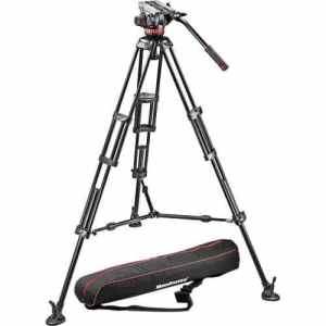Monfrotto MVH502A Fluid Head and 546B Tripod System with Carrying Bag