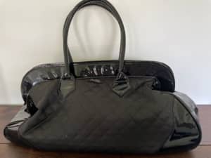 MODELS PREFER BAG - black shiny (patent leather look)