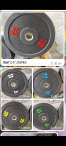 brand new commercial quality bumper plates olympic size 50mm.. package