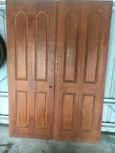 double internal timber doors