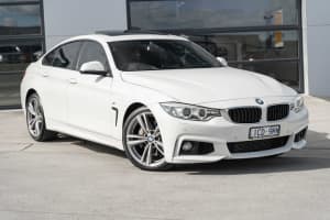 2014 BMW 4 Series F36 435i Gran Coupe White 8 Speed Sports Automatic Hatchback