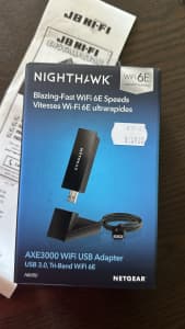 AXE 3000 Netgear NightHawk WiFi 6E USB 3.0 Adapter AU stock Warranty