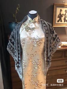 Formal Evening Chinese Traditional Dress Qipao Cheongsam Golden