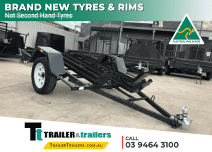 6x4 BIKE TRAILER - 3X CHANNELS - BRAND NEW! - ON SPECIAL! NEW TYRES
