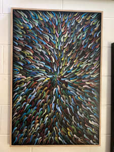 River Tadpoles - Acrylic on canvas 60cm - 90cm