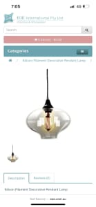 Edison Filament Decorative Pendant Light