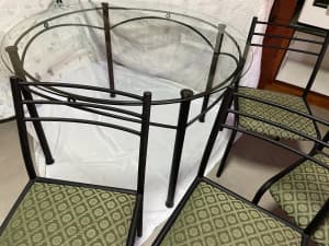 Glass-Top Table and 4x Chairs (FREEDOM Store, late-80’s)