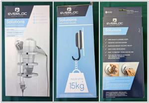 Hair dryer holder (chrome) - Everloc suction system