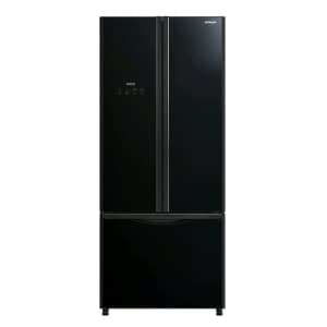Slim line Hitachi Black french door fridge EXC COND