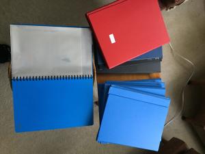 Free used ring binder folders and magazine folders