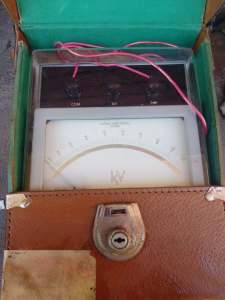 Kilovolt Meter, 1 and 2 kV ranges, in leather case