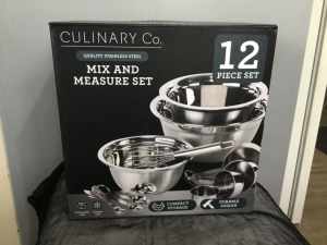 New Mix & Measure S/Steel 12 Piece Set by Culinary Co.