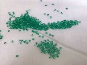 Natural Emerald: 10 x 2mm .54 Carats