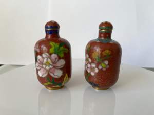 Cloisonne Miniature Vases - Vintage