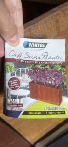 9 x Whites Corten Steel Rectangle Pots (price for all together)