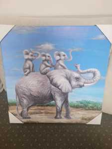 Nice elephant family picture 50x50cm