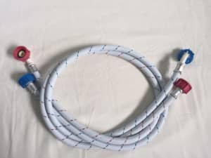 Two Washing Machine Inlet Hoses - Hot/Cold - Excellent Used Condition