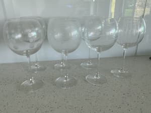 Mikasa Cheers Red Wine Goblets x 7