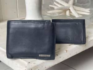 NWT Witchery David Jones soft blue leather zip Wallet