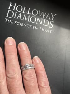 Authenticated Diamond Ring Set