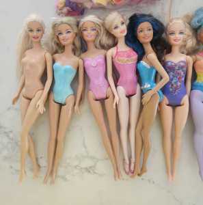 Big Lot Barbie Dolls (15x) Including Some Generation Girl 1998 Faces