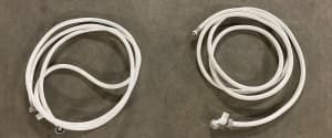 Pair of washing machine double ended inlet hoses