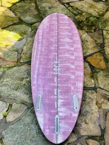 Stacey Ohlson Twin x3 Surfboard with fins for sale