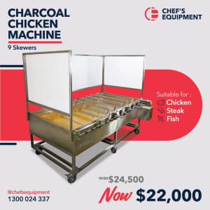 Charcoal Chicken Machine 9 Skewers