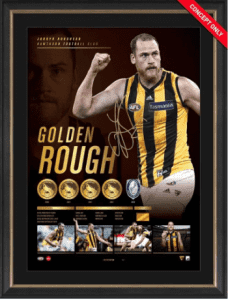 Jarryd Roughead Signed Golden Rough Retirement Lithograph Limited Ed